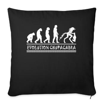 Cryptozoologists Chupacabra Creatures Evolution - Sofa pillowcase 17,3'' x 17,3'' (45 x 45 cm) - black - Front