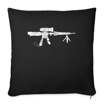 Photographe créatif d’appareil photo et de vérité - Housse de coussin décorative 45 x 45 cm - noir - Devant
