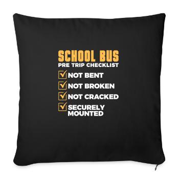 Bus Driver Bus Driver Bus Schuhlbus Gift - Sofa pillowcase 17,3'' x 17,3'' (45 x 45 cm) - black - Front
