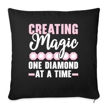Diamond painting hand tools diamond painter - Sofa pillowcase 17,3'' x 17,3'' (45 x 45 cm) - black - Front
