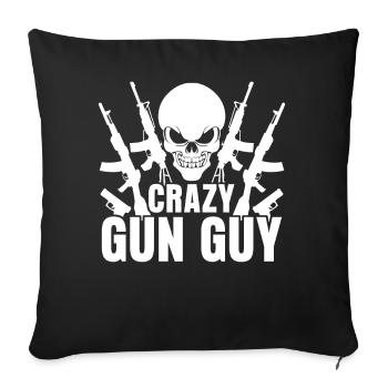 Weapons Firearm Pistol Gun Guns Rifle - Sofakissenbezug 45 x 45 cm - Schwarz - Vorne