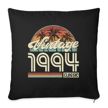 30e anniversaire Millésime 1994 Classique 1994 - Housse de coussin décorative 45 x 45 cm - noir - Devant