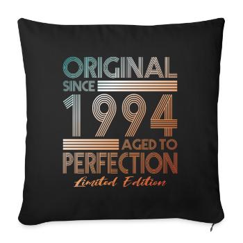 30th Birthday Vintage 1994 Original Since 1994 - Sofa pillowcase 17,3'' x 17,3'' (45 x 45 cm) - black - Front