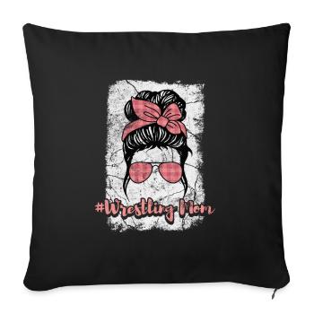 Lutte - Housse de coussin décorative 45 x 45 cm - noir - Devant