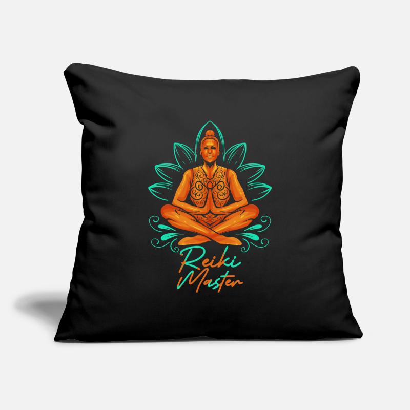Chakra Holistic Healing Hands Buddha Reiki Master Sofakissenbezug 45 x 45 cm