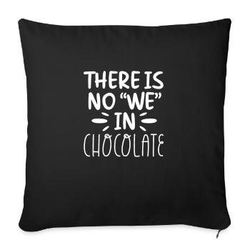 Chocolate Chocolate Food Cocoa Gift - Sofa pillowcase 17,3'' x 17,3'' (45 x 45 cm) - black - Front
