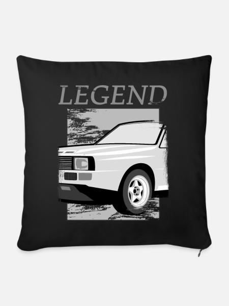 Rally Sport Quattro S1 E1 - Sofakissenbezug 45 x 45 cm - Schwarz