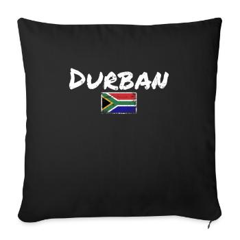Durban Vintage South Africa South Africa Flag - Sofa pillowcase 17,3'' x 17,3'' (45 x 45 cm) - black - Front