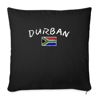 Durban Vintage South Africa South African Flag - Sofa pillowcase 17,3'' x 17,3'' (45 x 45 cm) - black - Front