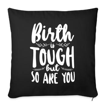 LD Labour And Delivery Nurse - Sofa pillowcase 17,3'' x 17,3'' (45 x 45 cm) - black - Front