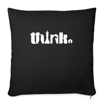 Chess Chessboard Checkmate Chess Player - Sofa pillowcase 17,3'' x 17,3'' (45 x 45 cm) - black - Front