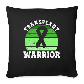 Organspender Organtransplantation Organspende - Sofakissenbezug 45 x 45 cm - Schwarz - Vorne