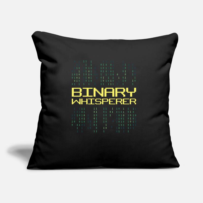 Binary Whisperer Funny Programming Coding Quote Sofakissenbezug 45 x 45 cm