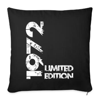 Édition limitée 1972 - Housse de coussin décorative 45 x 45 cm - noir - Devant