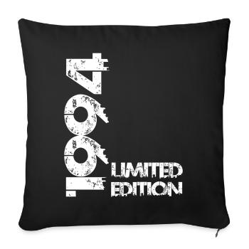 Limited Edition 1994 - Sofa pillowcase 17,3'' x 17,3'' (45 x 45 cm) - black - Front
