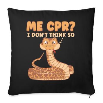 Moi la RCR ? Je ne pense pas - Housse de coussin décorative 45 x 45 cm - noir - Devant