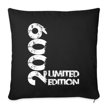Limited Edition 2009 - Sofa pillowcase 17,3'' x 17,3'' (45 x 45 cm) - black - Front