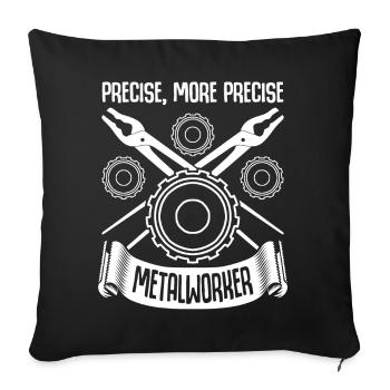 Blacksmith Metalworker Metal Work Welder - Sofa pillowcase 17,3'' x 17,3'' (45 x 45 cm) - black - Front