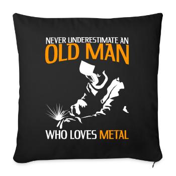 Blacksmith Welder Metalworker Metal Work - Sofa pillowcase 17,3'' x 17,3'' (45 x 45 cm) - black - Front