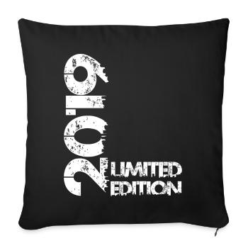 Édition limitée 2019 - Housse de coussin décorative 45 x 45 cm - noir - Devant