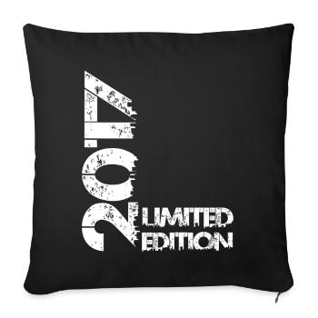 Édition limitée 2017 - Housse de coussin décorative 45 x 45 cm - noir - Devant