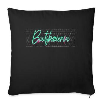 Shipbuilder Graduation Gift Boat Builder - Sofa pillowcase 17,3'' x 17,3'' (45 x 45 cm) - black - Front