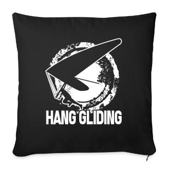 I Love Hang Gliding - Sofa pillowcase 17,3'' x 17,3'' (45 x 45 cm) - black - Front