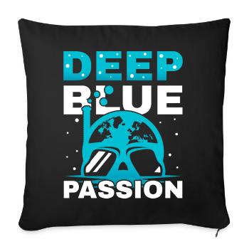 Scuba Diving, Scuba Diving, Holiday Sea Diver - Sofa pillowcase 17,3'' x 17,3'' (45 x 45 cm) - black - Front