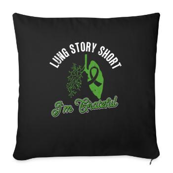 Greffe d’organe par fente de donneur d’organes - Housse de coussin décorative 45 x 45 cm - noir - Devant