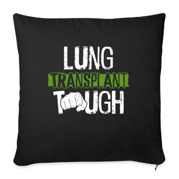 Greffe d’organe par fente de donneur d’organes - Housse de coussin décorative 45 x 45 cm - noir - Devant