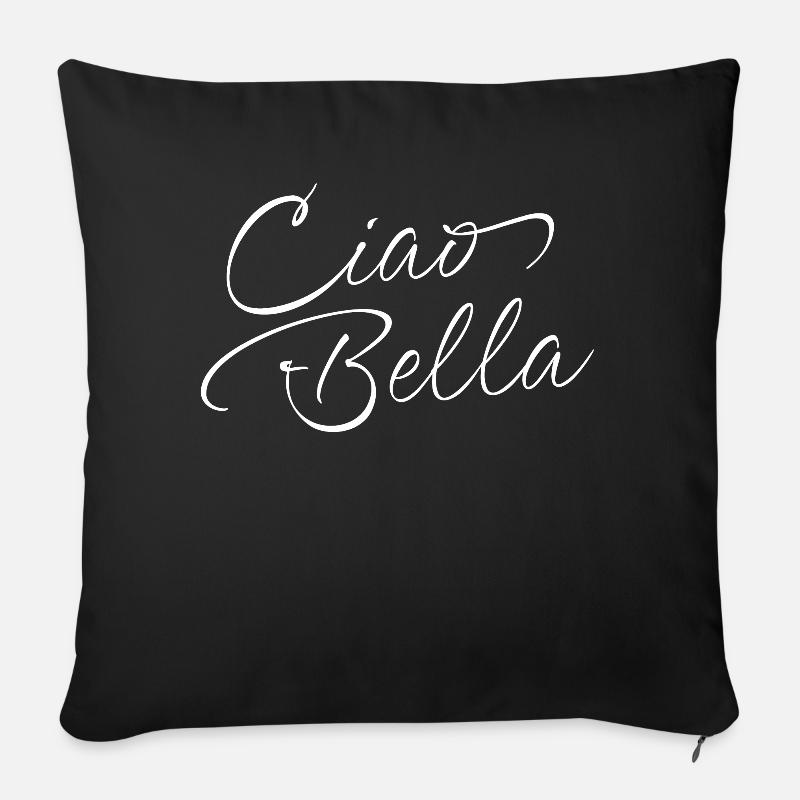 Ciao Bella - Sofakissenbezug 45 x 45 cm - Schwarz