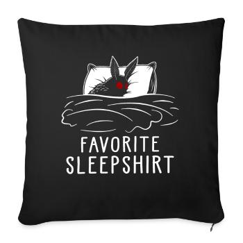 Favorite Sleepshirt - Sofa pillowcase 17,3'' x 17,3'' (45 x 45 cm) - black - Front