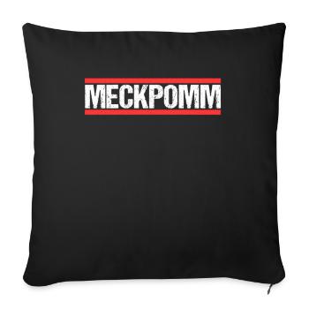Meckpomm Mecklenburg Vorpommern - Sofakissenbezug 45 x 45 cm - Schwarz - Vorne