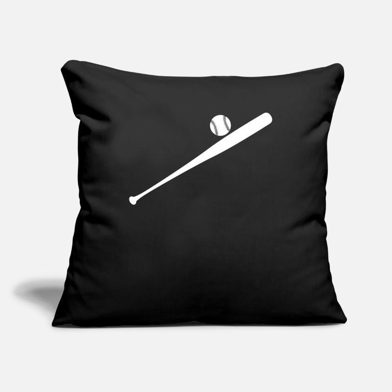 Batte de baseball Housse de coussin décorative 45 x 45 cm