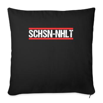 Sachsen Anhalter Sachsen Anhalterin Sachsen Anhalt - Sofakissenbezug 45 x 45 cm - Schwarz - Vorne