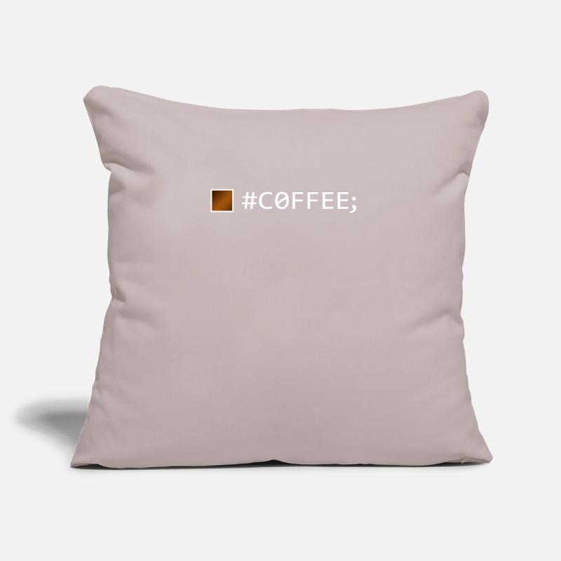 #COFFEE; Software Developer Software Engineer Sofa pillowcase 17,3'' x 17,3'' (45 x 45 cm)