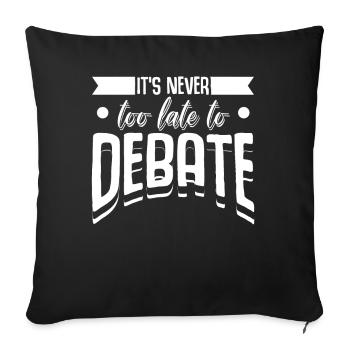 Rhetoric Debating Club Debate Team - Sofa pillowcase 17,3'' x 17,3'' (45 x 45 cm) - black - Front