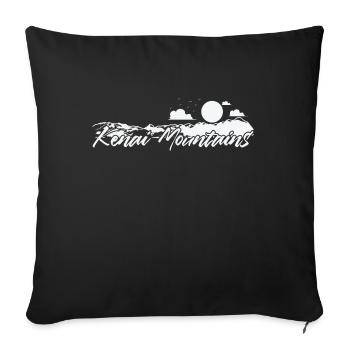 Kenai Mountains Alaska Mountain Range - Sofa pillowcase 17,3'' x 17,3'' (45 x 45 cm) - black - Front
