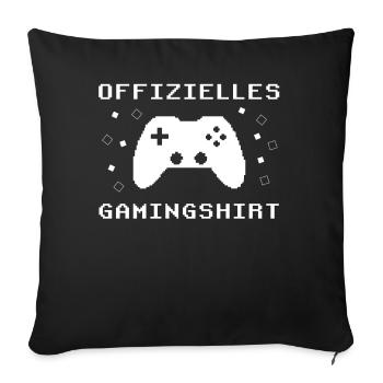 Gamer's Paradise: Spiel ohne Grenzen - Sofakissenbezug 45 x 45 cm - Schwarz - Vorne