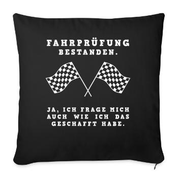 Fahrwunder? Ich bin's! - Sofakissenbezug 45 x 45 cm - Schwarz - Vorne