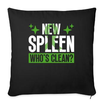 Organ Donor Spleen Organ Transplant - Sofa pillowcase 17,3'' x 17,3'' (45 x 45 cm) - black - Front
