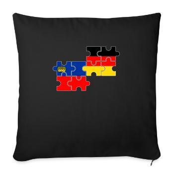 Liechtenstein Germany Flag Liechtensteiner - Sofa pillowcase 17,3'' x 17,3'' (45 x 45 cm) - black - Front