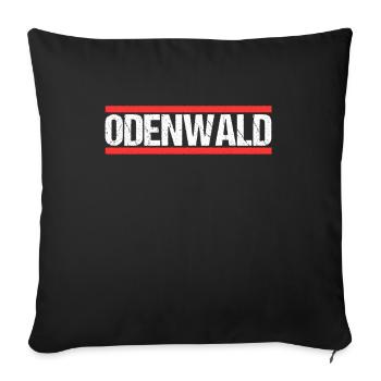 Odenwald - Sofakissenbezug 45 x 45 cm - Schwarz - Vorne