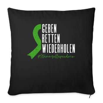 Stem Cells Stem Cell Therapy Stem Cell Donation - Sofa pillowcase 17,3'' x 17,3'' (45 x 45 cm) - black - Front