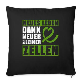 Stem Cells Stem Cell Therapy Stem Cell Donation - Sofa pillowcase 17,3'' x 17,3'' (45 x 45 cm) - black - Front