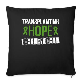 Stem Cell Transplant Stem Cell Donor Stem Cell - Sofa pillowcase 17,3'' x 17,3'' (45 x 45 cm) - black - Front