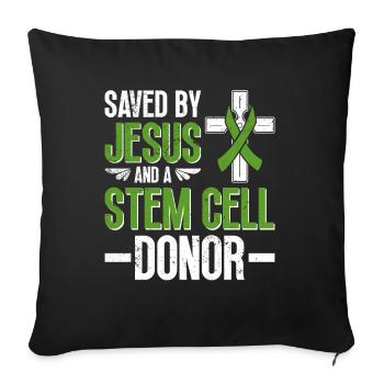 Stem Cell Transplant Stem Cell Donor Stem Cell - Sofa pillowcase 17,3'' x 17,3'' (45 x 45 cm) - black - Front