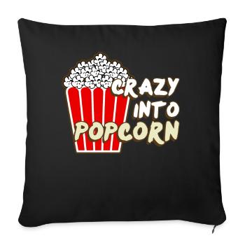 Popcorn Carnival Cinema - Sofakissenbezug 45 x 45 cm - Schwarz - Vorne