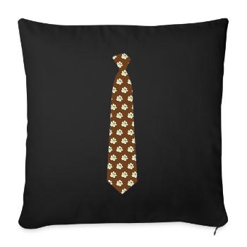 Popcorn Tie - Sofakissenbezug 45 x 45 cm - Schwarz - Vorne