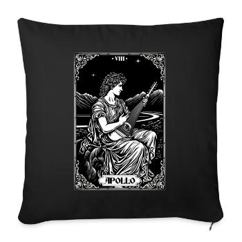 Tarot Card Apollo Lyre Greek God Mythology - Sofakissenbezug 45 x 45 cm - Schwarz - Vorne